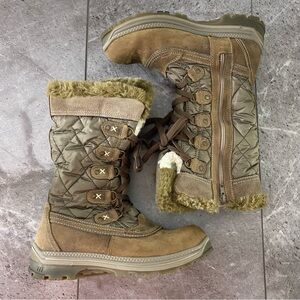 Santana Canada‎ Boots Women’s 39 8 Mulino Faux Fur Winter Brown Leather Winter